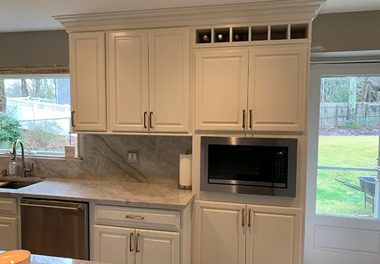 White Cabinet Refacing Services​